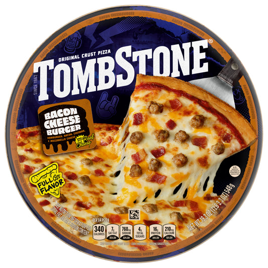 Tombstone Original Bacon Cheeseburger Back Label Project Happy Hour Thr3d Files Only 19.3 oz
