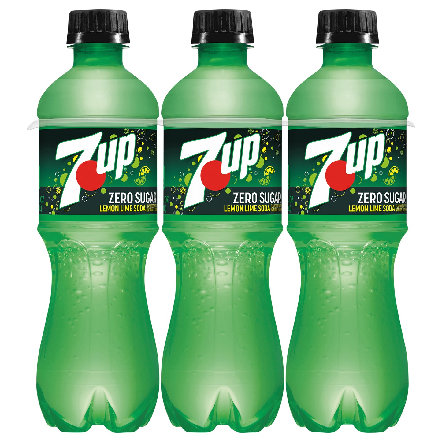 7UP Zero Sugar Lemon Lime Soda, .5 L  bottles, 6 pack