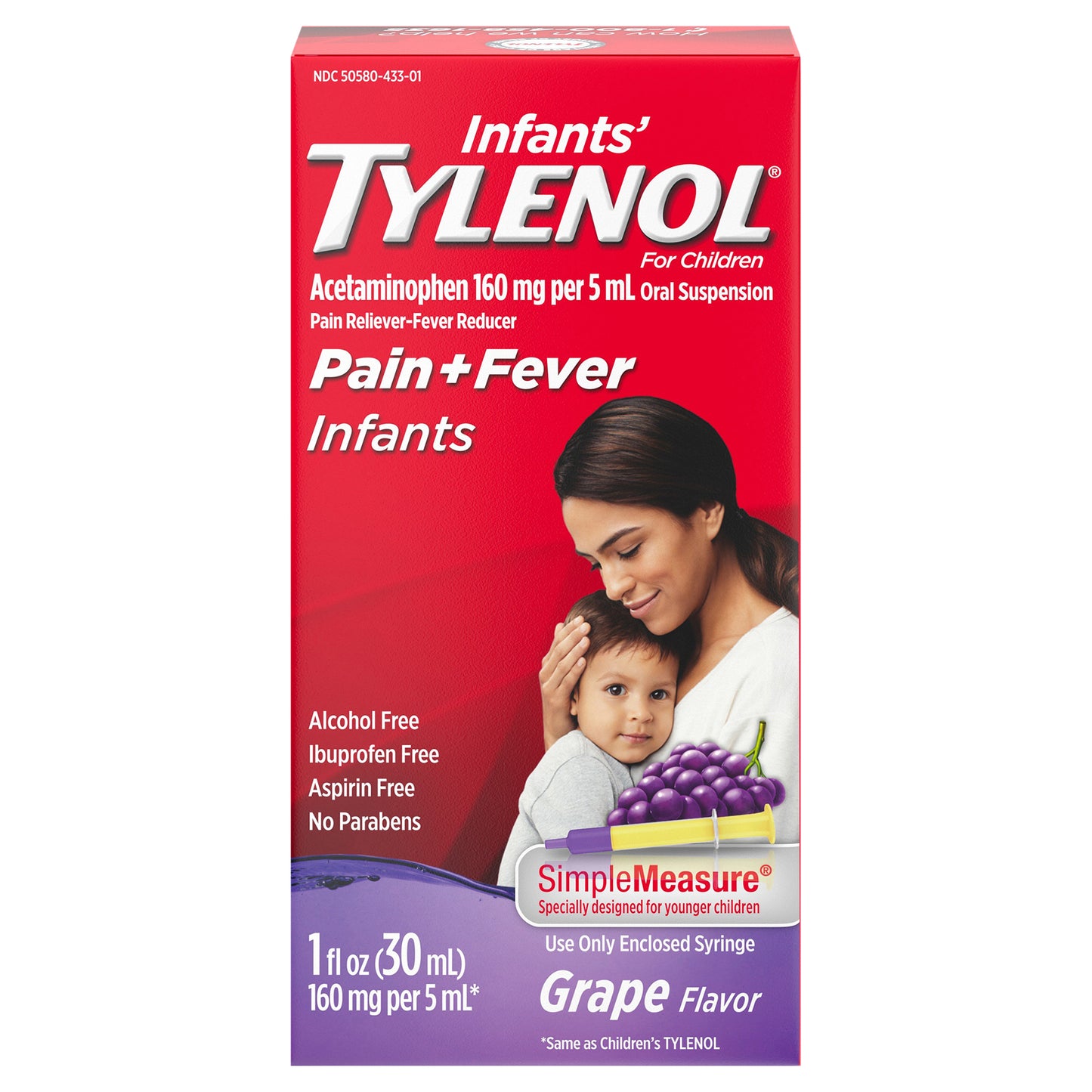 Children's Tylenol Oral Suspension, Cherry, 4 Fl. Oz