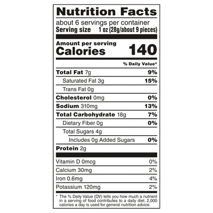 COMBOS Stuffed Snacks Pepperoni Pizza Baked Cracker Snacks, 6.3 oz Bag