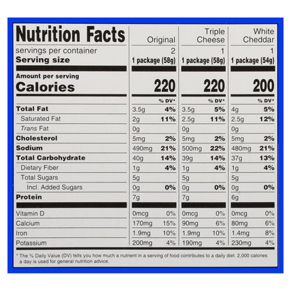 Kraft White Cheddar/Original Flavor/Triple Cheese Mac & Cheese Variety Pack 4 ea
