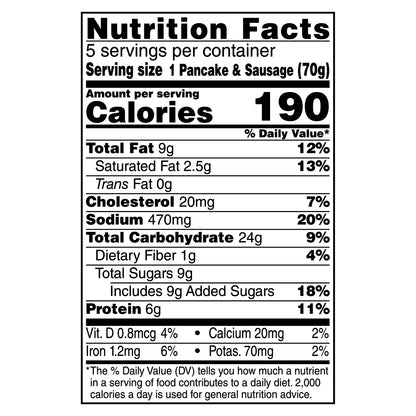 Jimmy Dean Pancakes & Sausage on a Stick, Frozen Breakfast, 5 Count