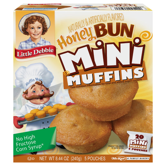 Snack Cakes, Little Debbie Family Pack Mini Muffins (honey bun)