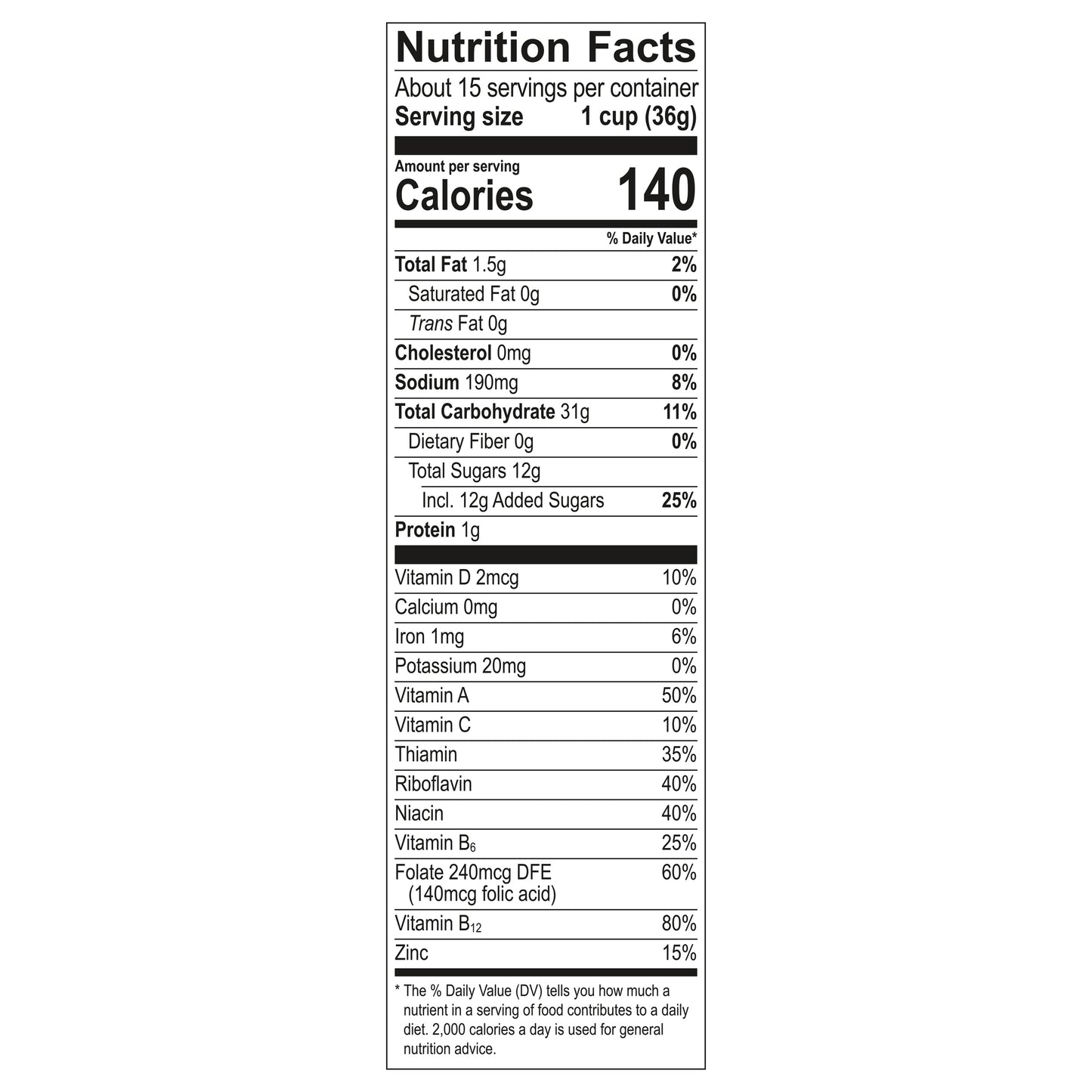 Fruity Pebbles Fruit Flavor Cereal Family Size 19.5 oz