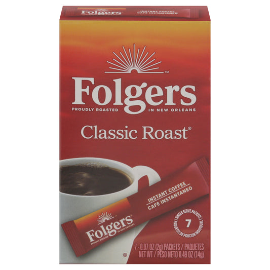Folgers Instant Classic Roast Coffee 7 - 0.07 oz Packets