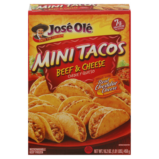 Jose Ole Beef & Cheese Mini Tacos 16.2 oz