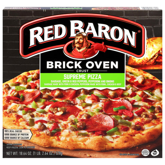 Red Baron Brick Oven Crust Supreme Pizza 18.64 oz