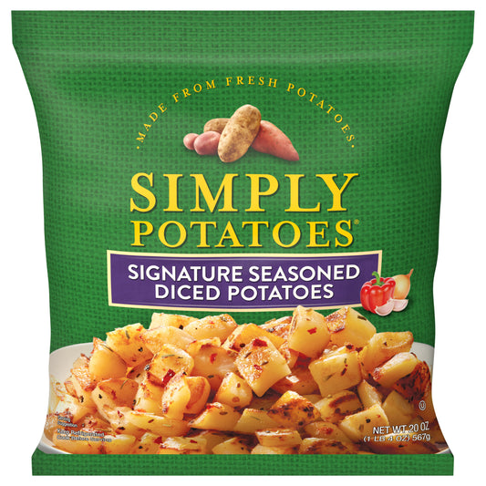 Simply Potatoes Signature Seasoned Diced Potatoes , 20 Oz, Pack of 1