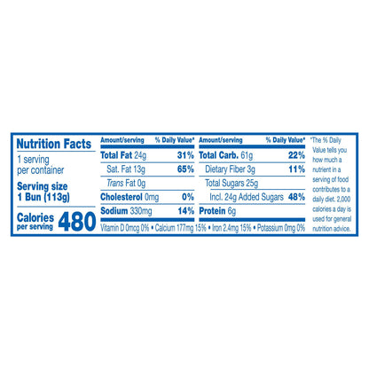 HOSTESS Jumbo Glazed Honey Bun, Single Serve, 4.75 oz