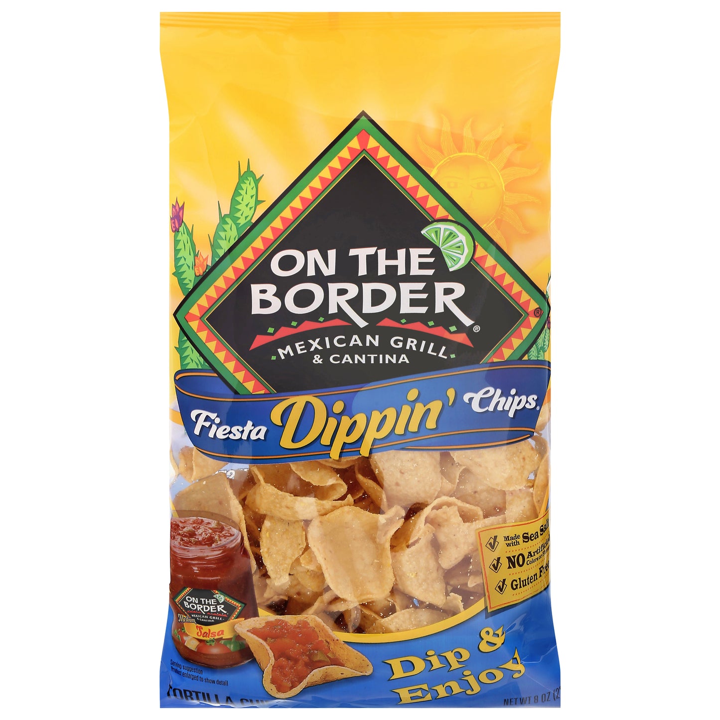 On the Border Mexican Grill & Cantina Fiesta Dippin' Chips 8 oz