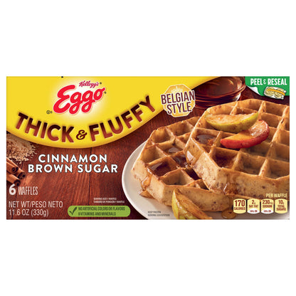 Kellogg's® Eggo® Thick and Fluffy Cinnamon Brown Sugar Frozen Waffles