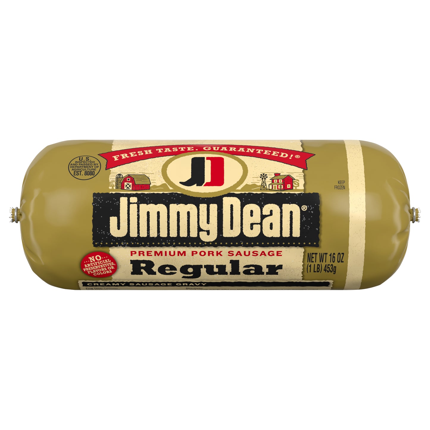 Jimmy Dean® Premium Pork Regular Breakfast Sausage Roll, 16 oz - KEEP FROZEN