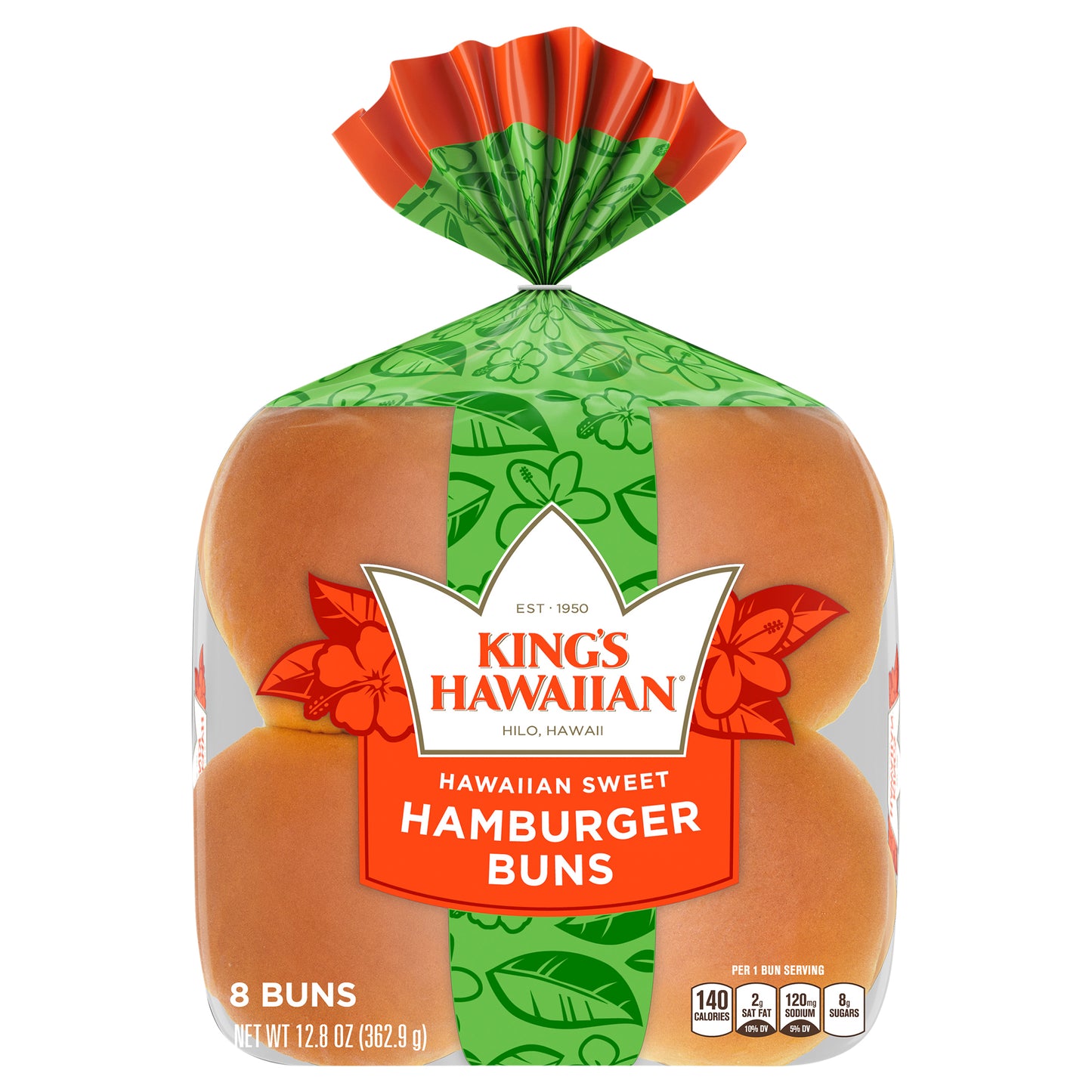 Original Hawaiian Sweet Hamburger Buns 8PK