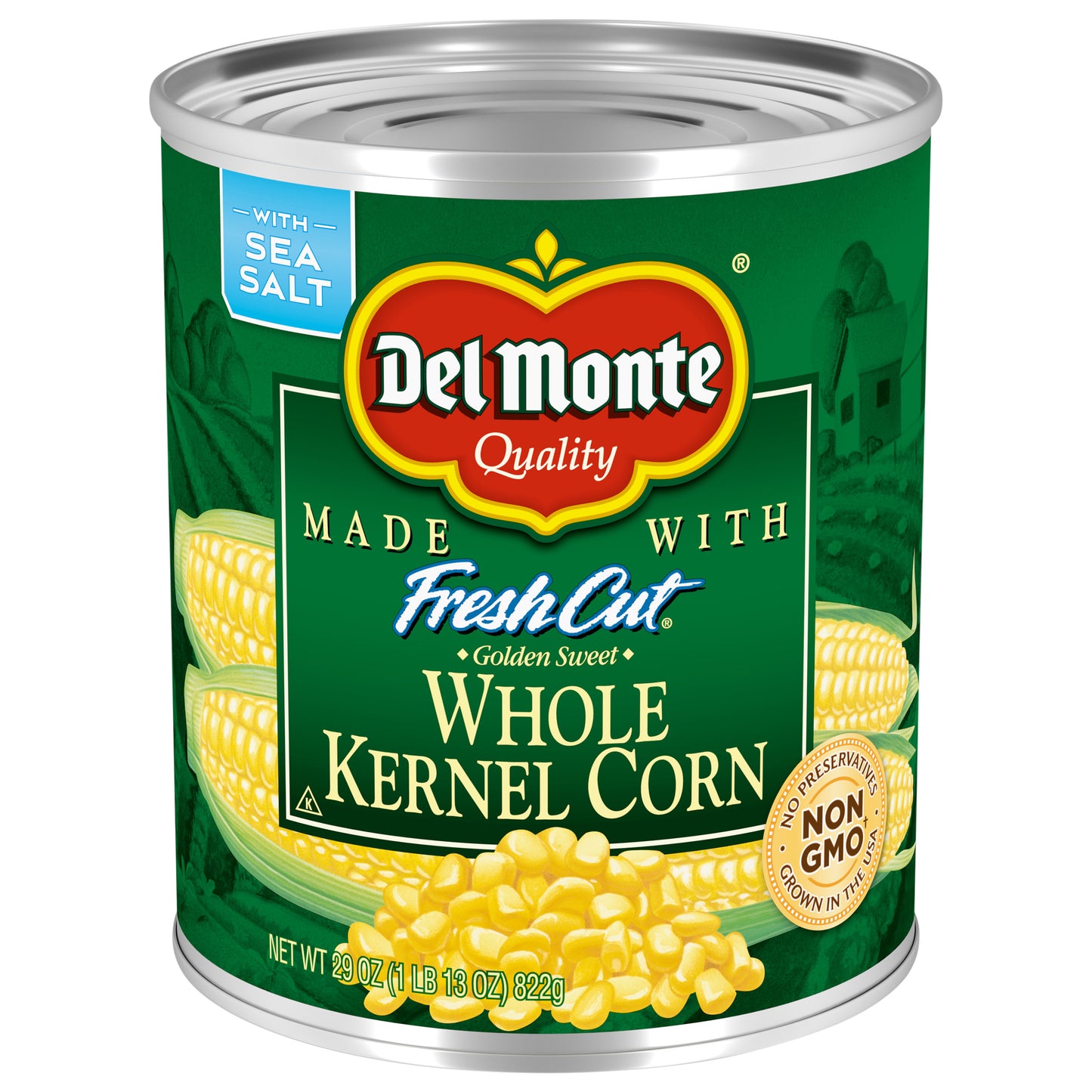 Del Monte Golden Sweet Whole Kernel Corn, 29 oz Can