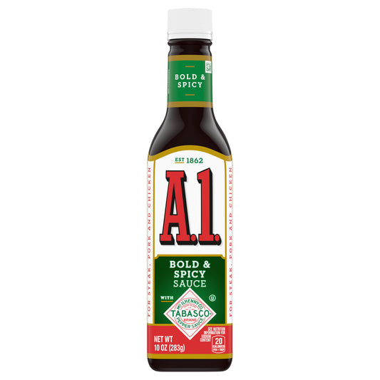 A.1. Bold & Spicy Sauce with Tabasco, 10 oz. Bottle