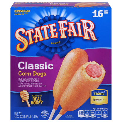 State Fair Classic Corn Dogs Packed, Unspecified 16 ea