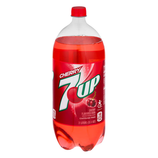 7 UP Caffeine Free Cherry Flavored Soda 2 lt