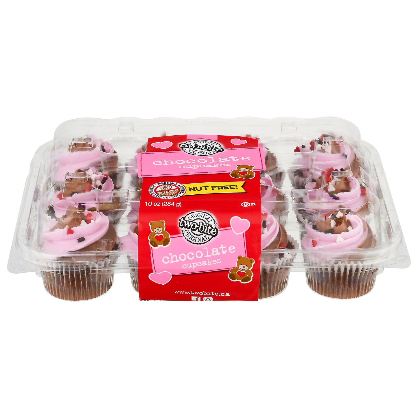 Two-Bite Original Nut Free Chocolate Cupcakes 10 oz