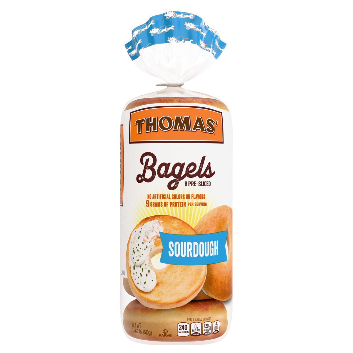 Thomas' Sourdough Bagels, 6 count, 18 oz