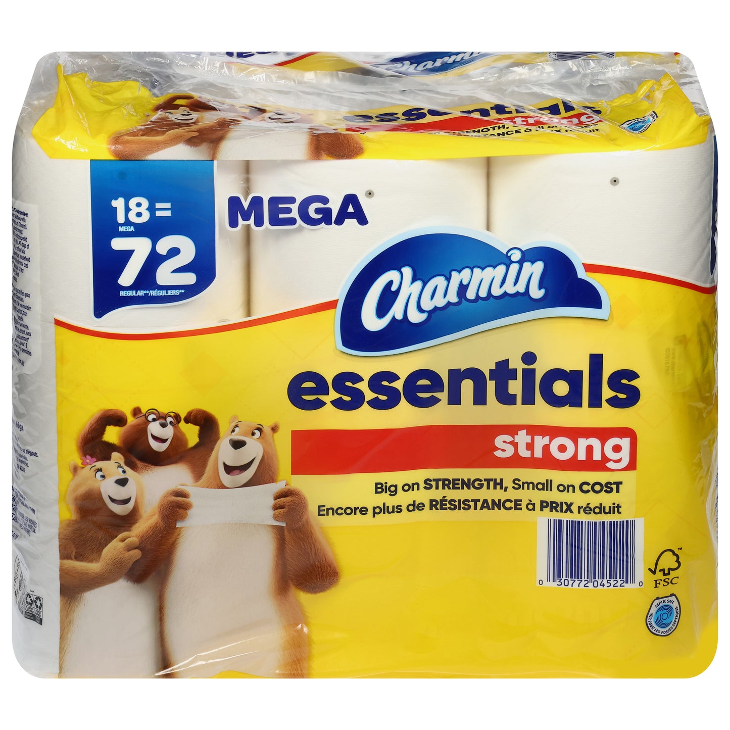 Charmin Essentials 1-Ply Strong Bathroom Tissue Mega 18 ea