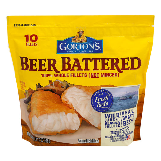Gorton's Beer Battered Fish Fillets 10 ea