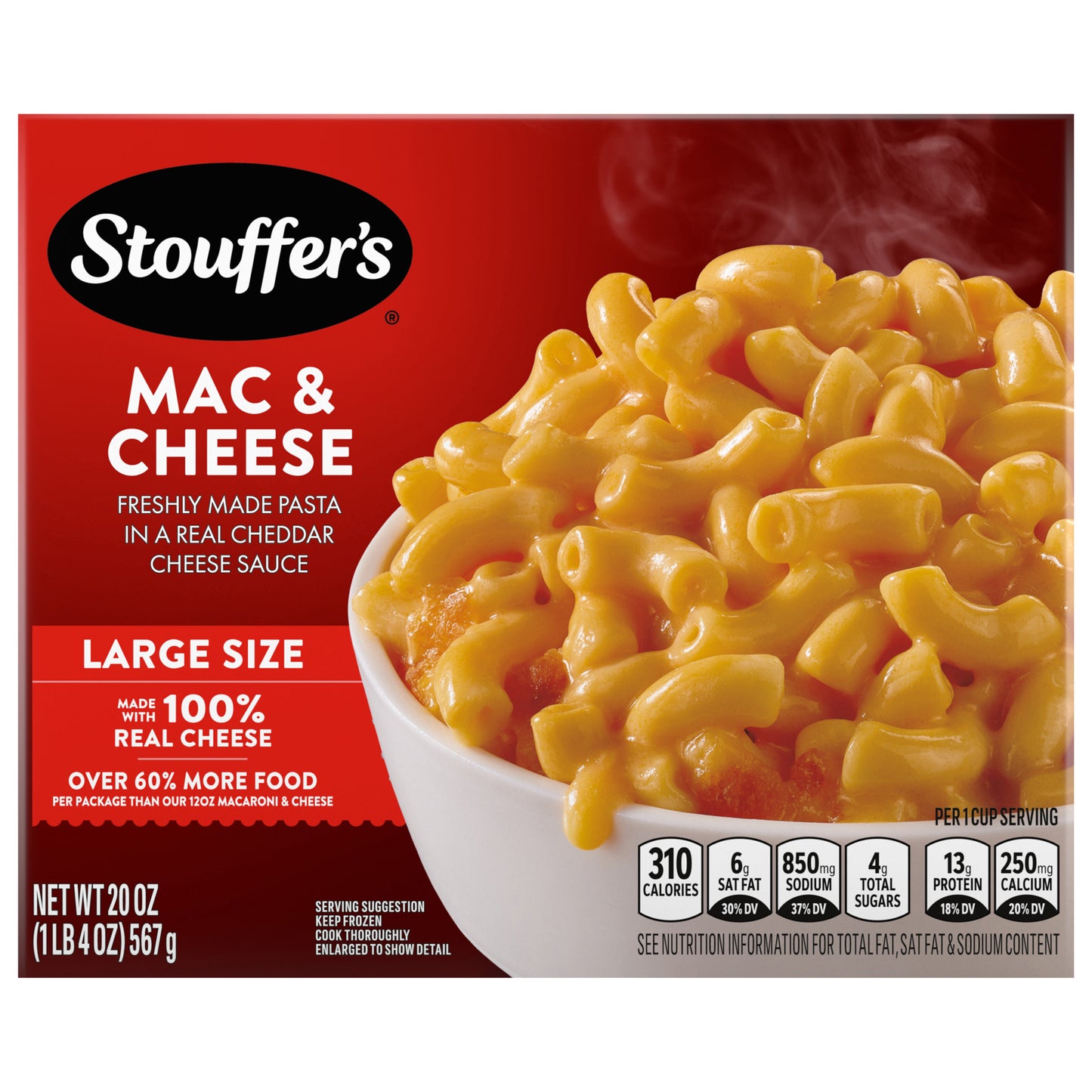 Stouffer's Large Size Macaroni & Cheese Frozen Meal 20 oz.