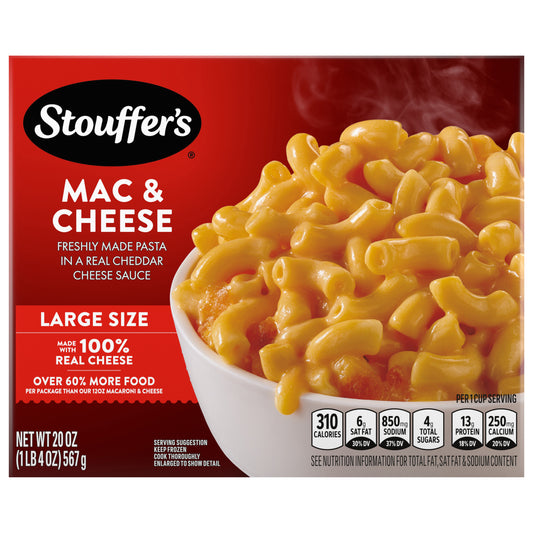 Stouffer's Large Size Macaroni & Cheese Frozen Meal 20 oz.