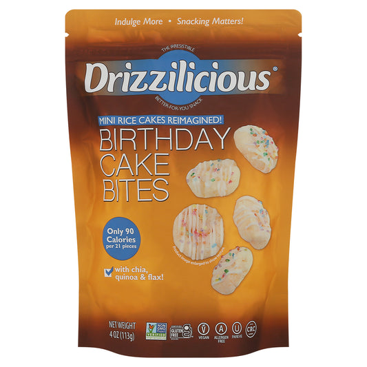Drizzilicious Birthday Cake Bites 4 oz