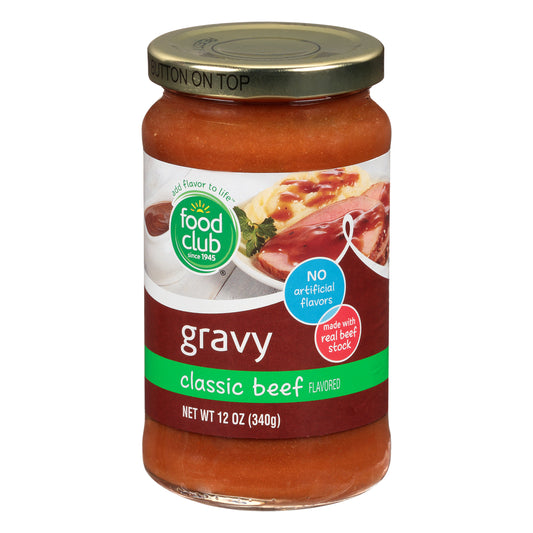 Food Club Classic Beef Flavored Gravy 12 oz