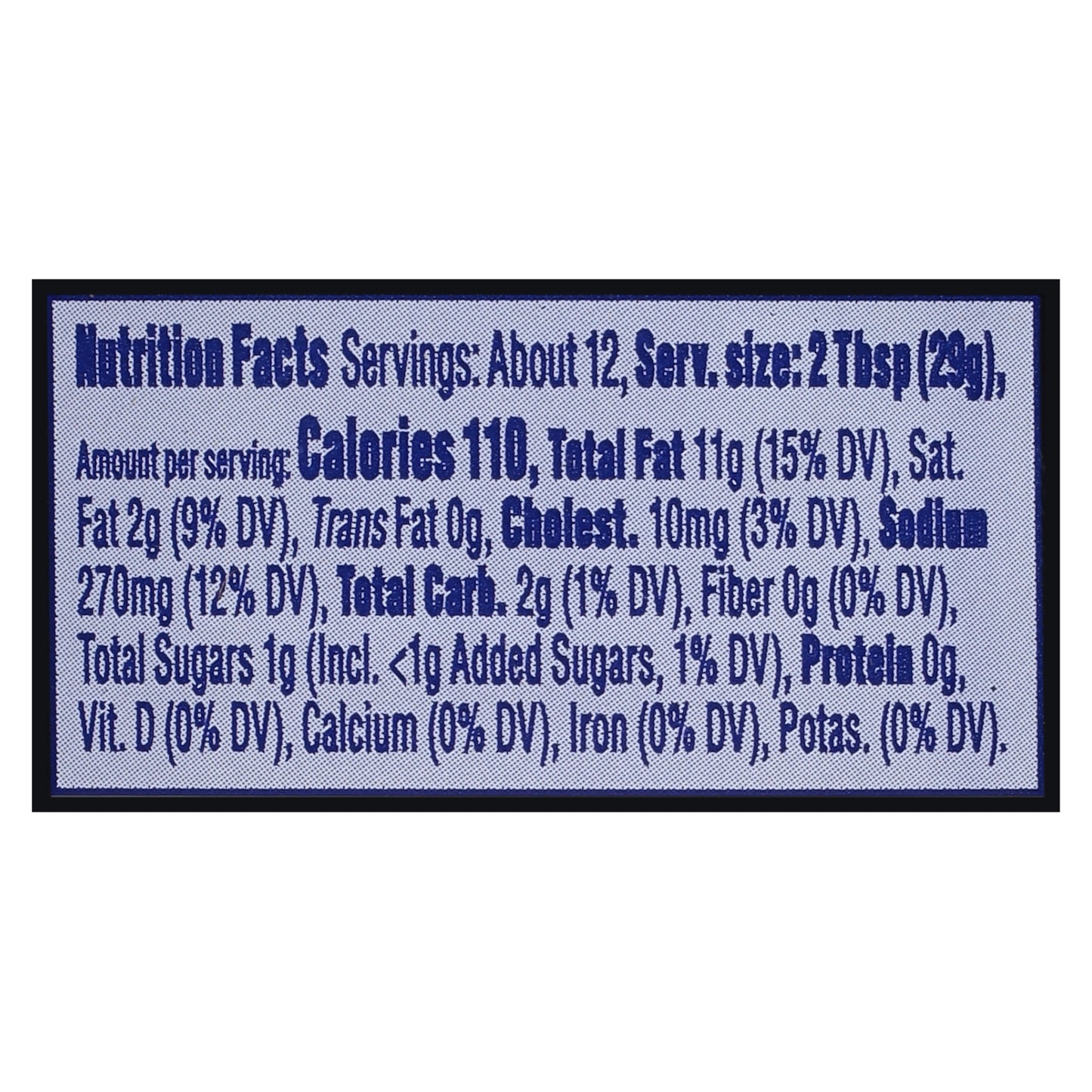 Taco Bell Creamy Avocado Ranch Sauce 12 fl oz