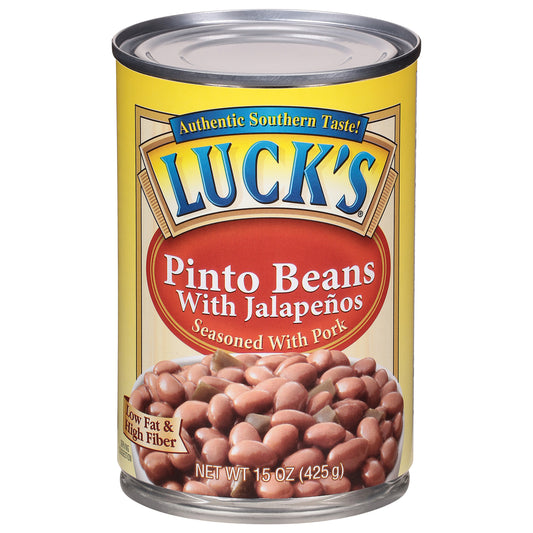 Luck's Pinto Beans with Jalapenos 15 oz