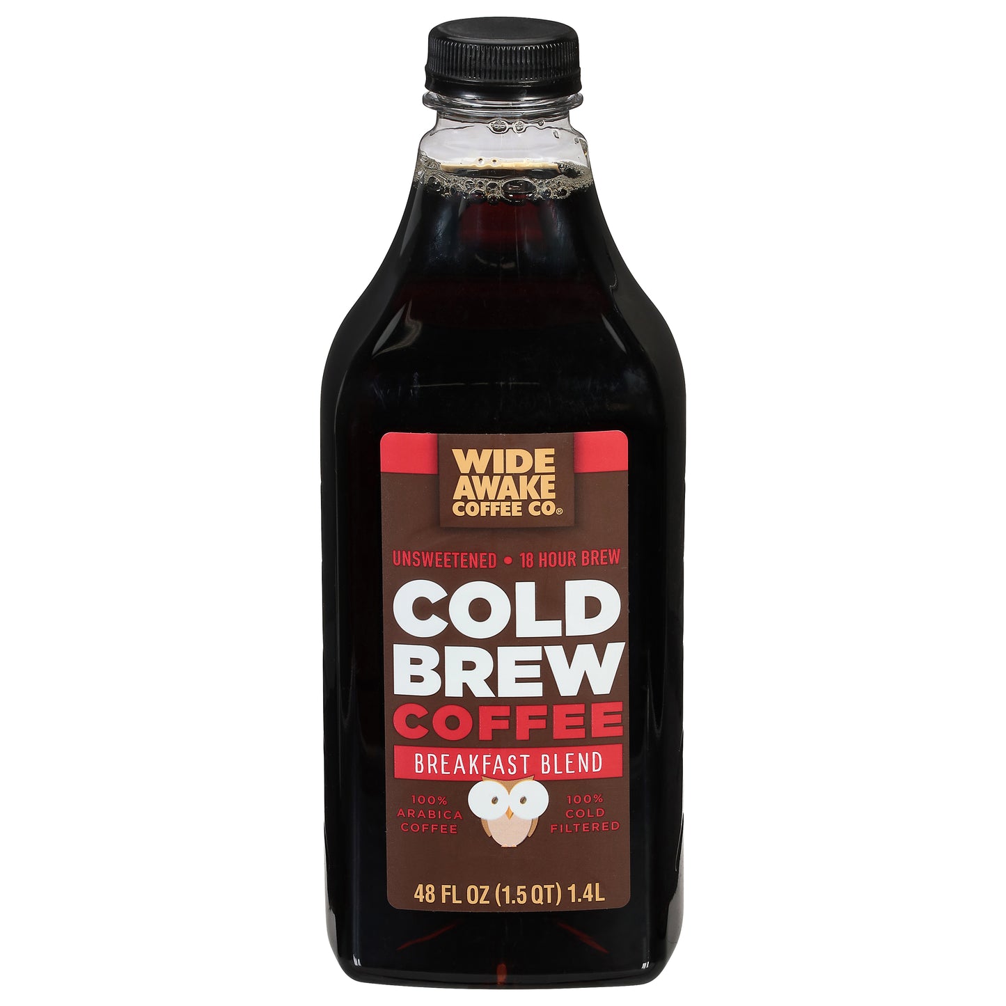 Wide Awake Coffee Co. Unsweetened Cold Brew Breakfast Blend Coffee 48 fl oz