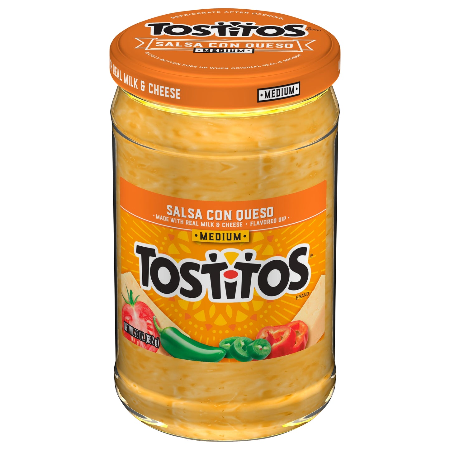 Tostitos Salsa Con Queso Medium 23 Oz