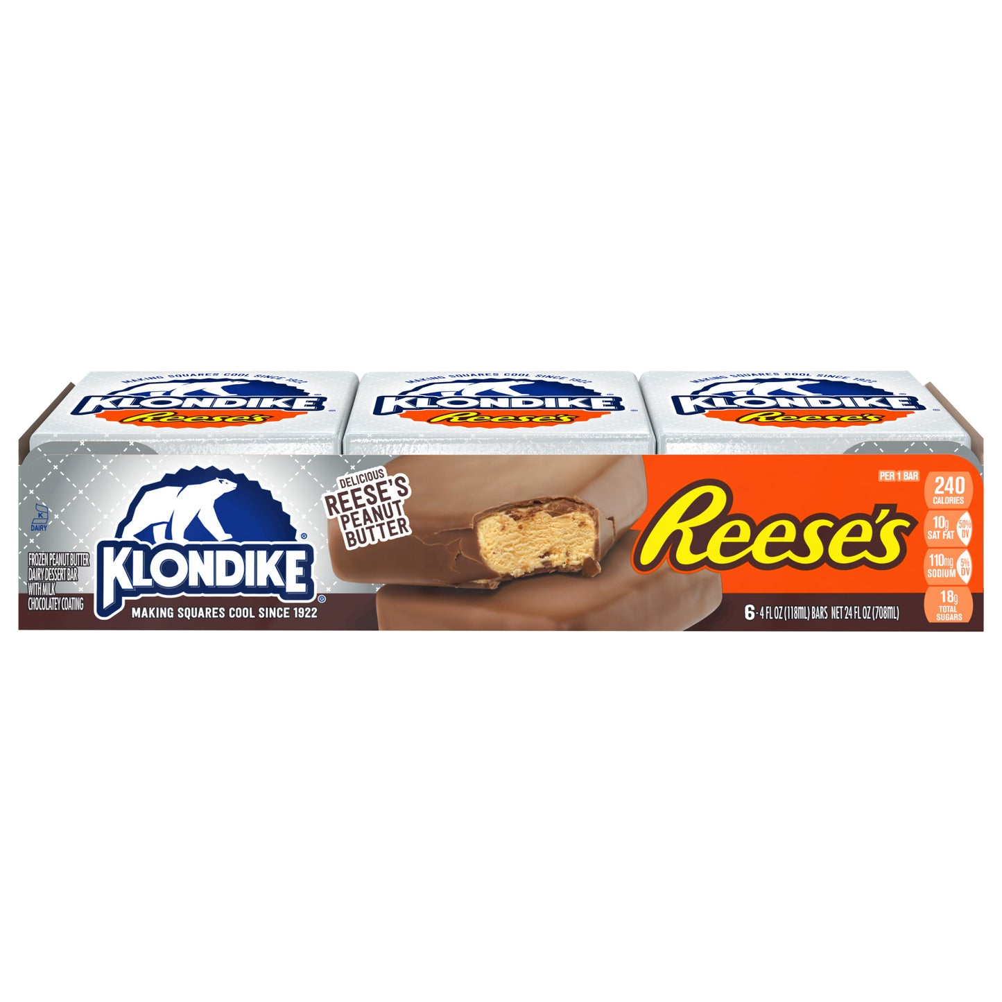 Klondike Frozen Dairy Dessert Bars Reese's 4 fl oz