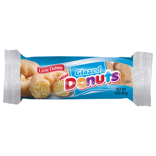 Snack Cakes, Little Debbie Snack Mini Donuts (Glazed)