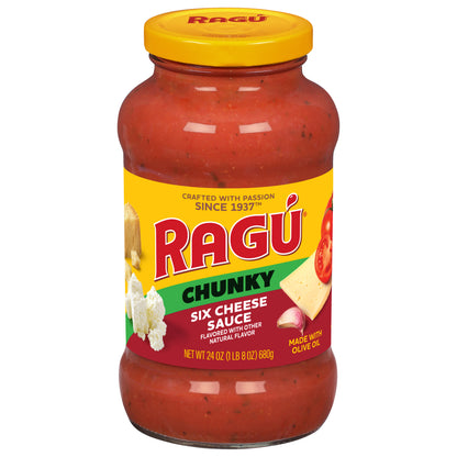 Ragu Chunky Six Cheese Sauce 24 oz