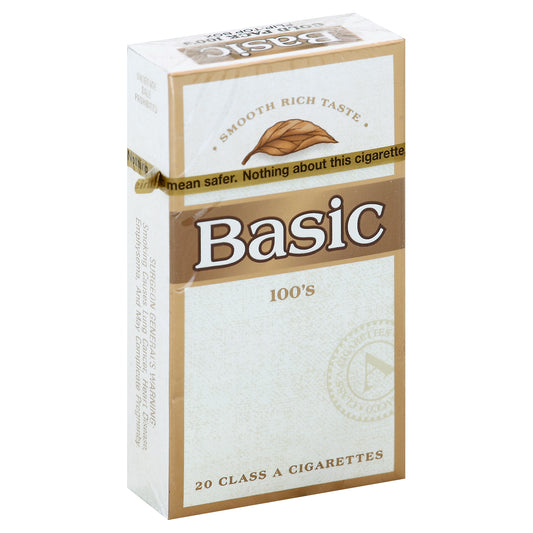 Basic Cigarettes 20 ea - Gold 100's