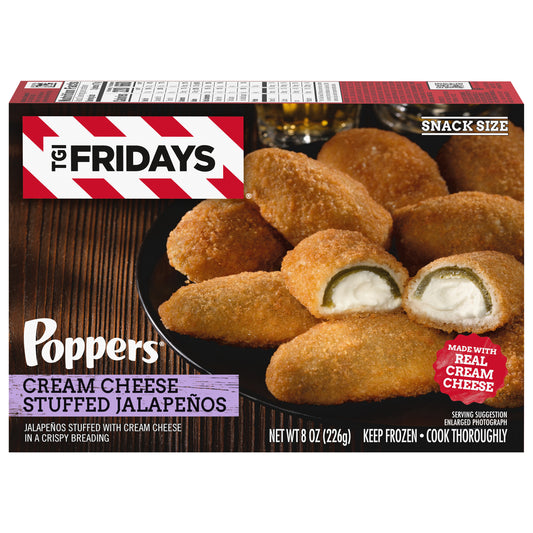 TGI Fridays Poppers Snack Size Cream Cheese Stuffed Jalapenos Snack Size 8 oz