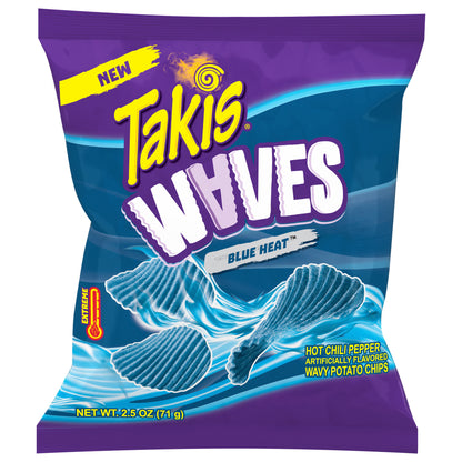 Takis Waves Extreme Blue Heat Wavy Potato Chips 2.5 oz
