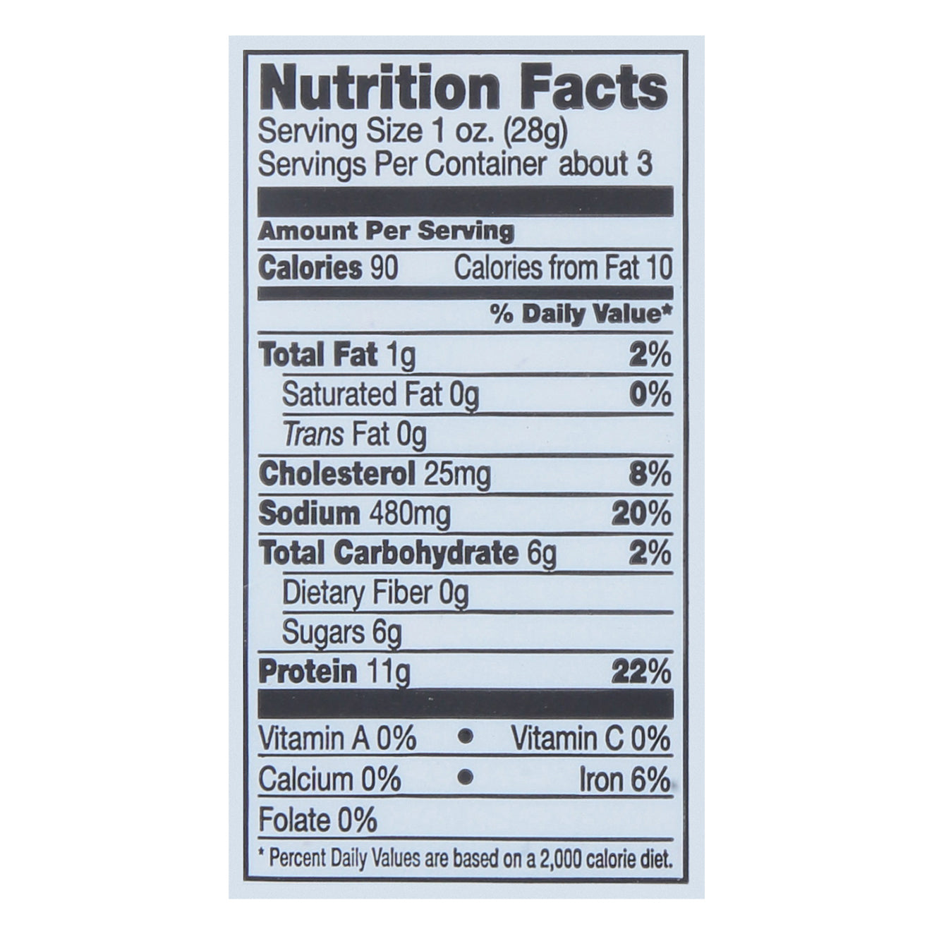 Bridgford Original Beef Jerky 2.85 oz