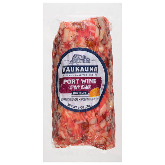 Kaukauna Port Wine Spreadable Cheese Log 6oz