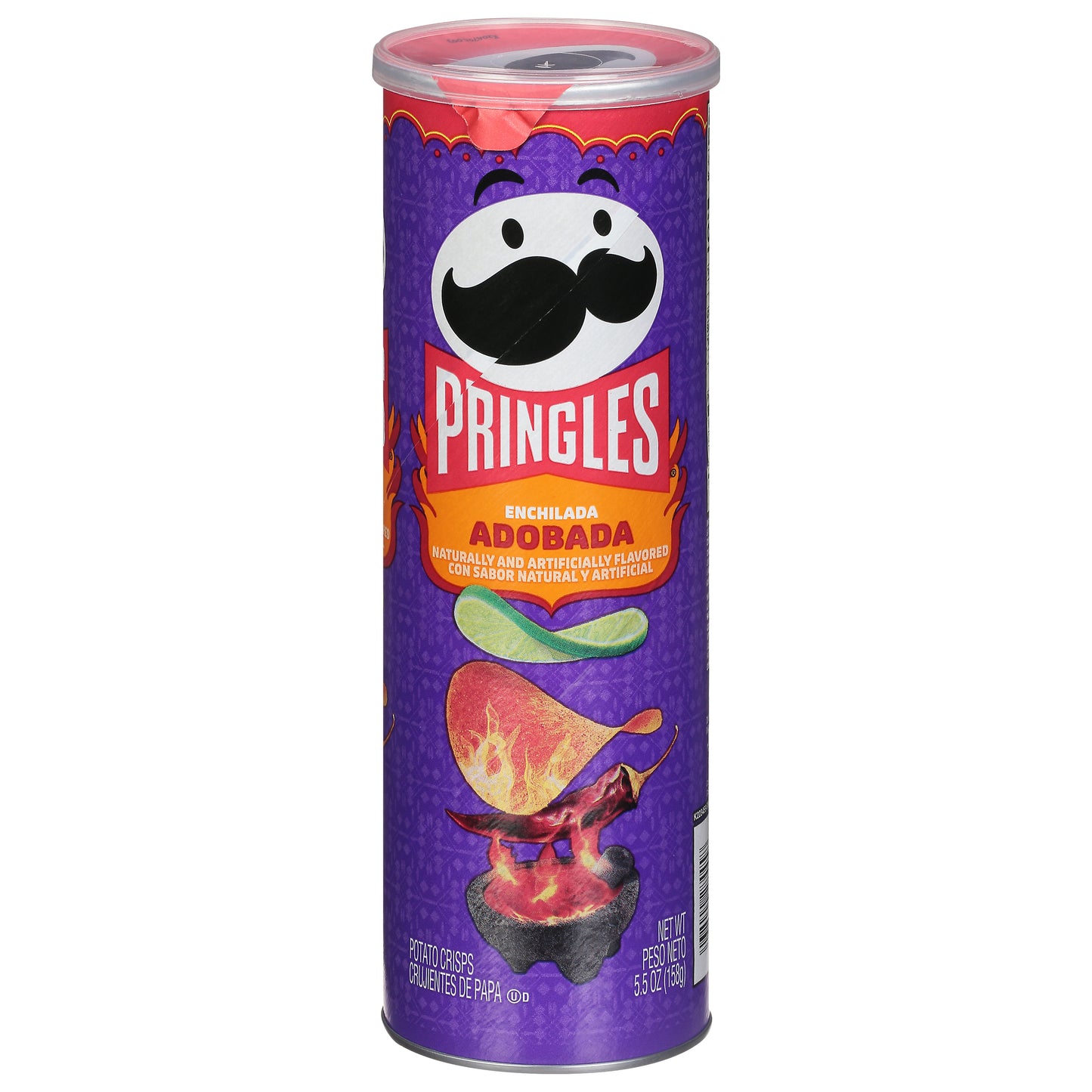Pringles Enchilada Adobada Potato Crisps 5.5 oz