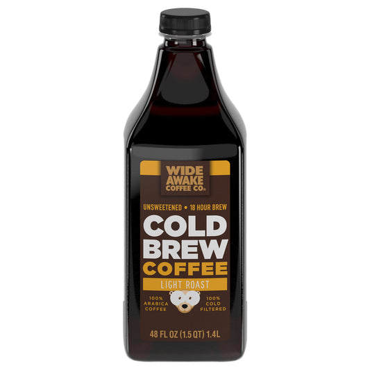 Wide Awake Coffee Co. Unsweetened Light Roast Cold Brew Coffee 48 fl oz