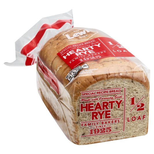 Lewis 1/2 Loaf Hearty Rye Bread 12 oz