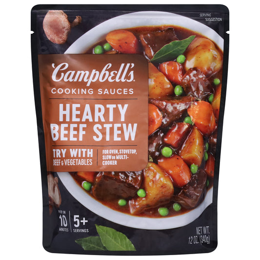 Campbell's Hearty Beef Stew Cooking Sauce 12 oz