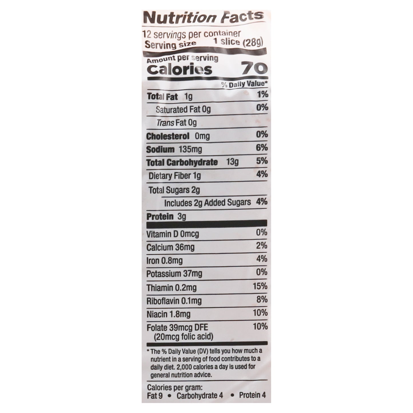 Lewis 1/2 Loaf Honey Wheat Bread 12 oz
