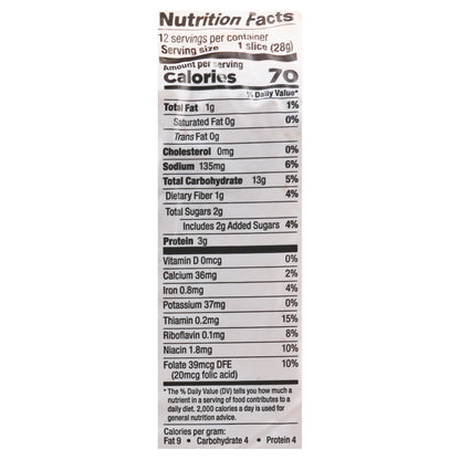 Lewis 1/2 Loaf Honey Wheat Bread 12 oz