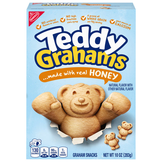 Teddy Grahams Honey Graham Snacks, 10 oz