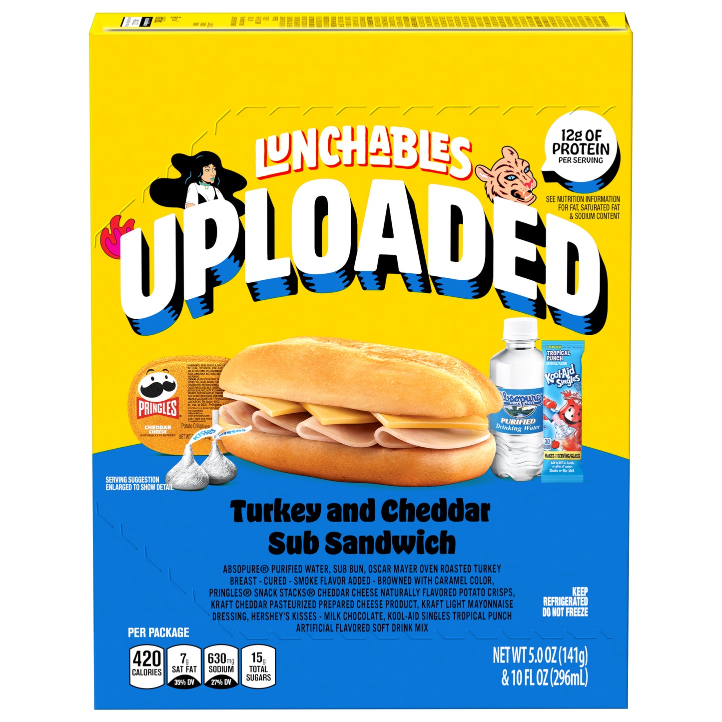Lunchables Uploaded Turkey and Cheddar Sub Sandwich 1 ea