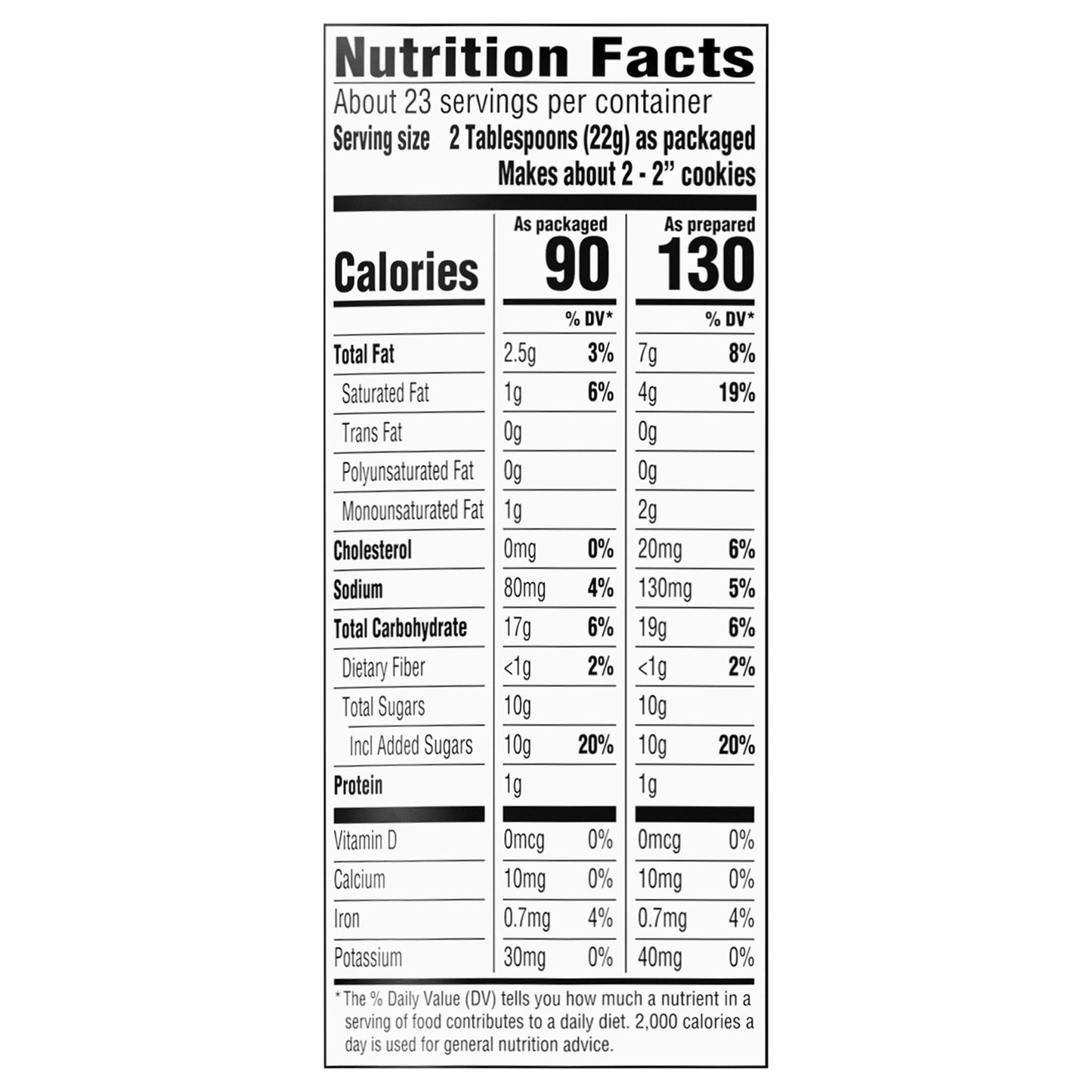 Food Club Chocolate Chip Cookie Mix 17.5 oz